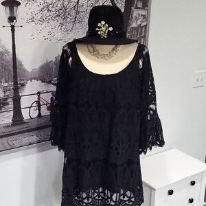 SOULMATES BLACK LACE DRESS